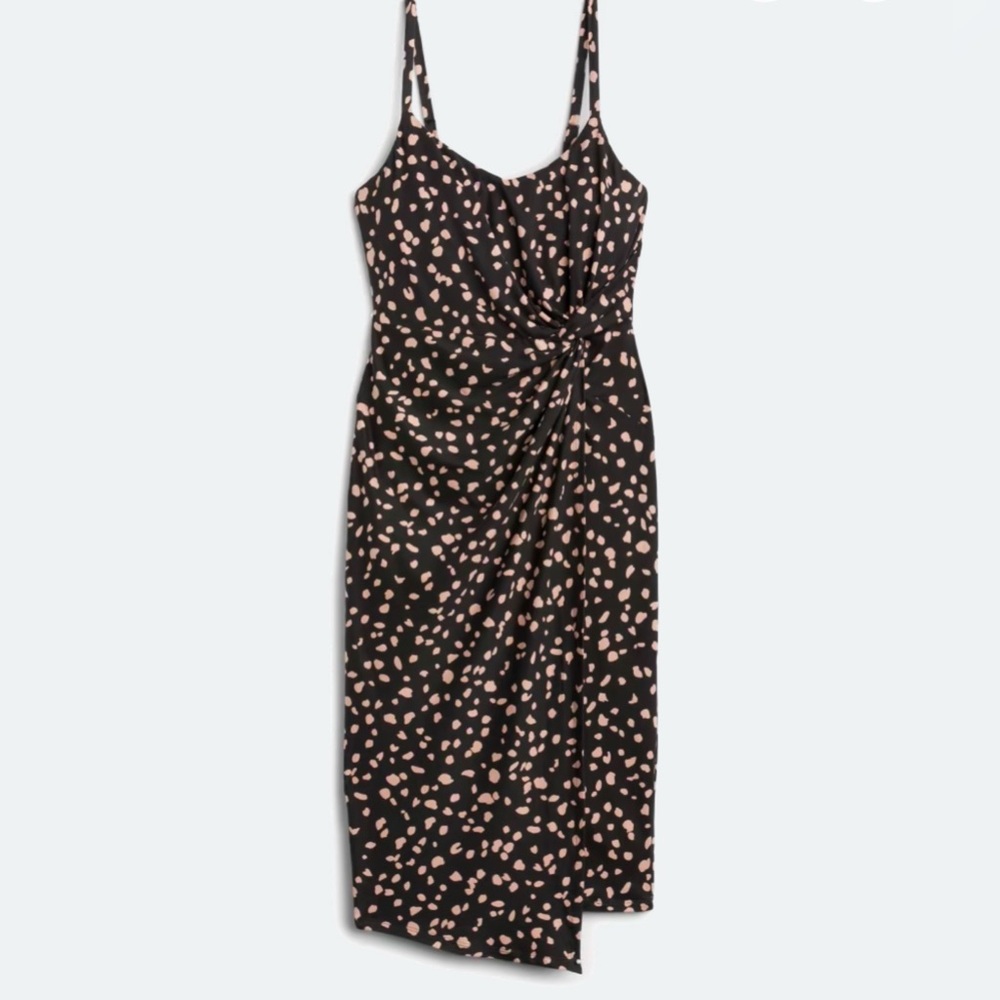 Nine Britton Black Vivienne Midi Dress NWT